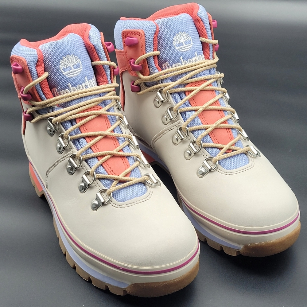 Timberland Womens Euro Hiker Boot Gray Pastel Size 6.5 TB0A61PYF48